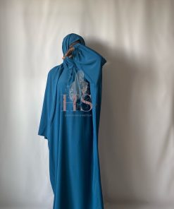 Abaya+hijab indigo PREMIUM