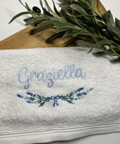 Serviette toilette broderie prénom